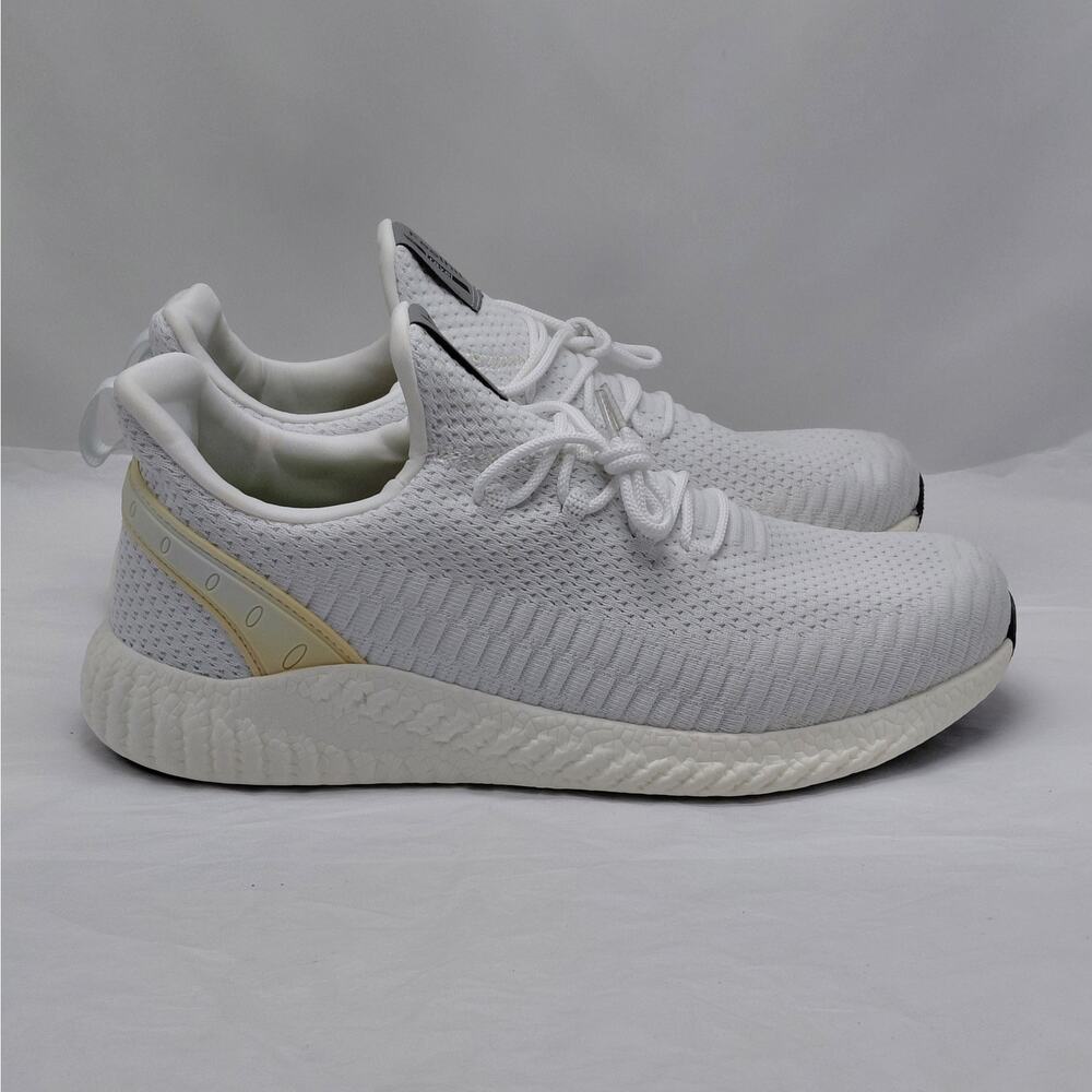 Feethit Mens Sneakers EU45 White Athletic Knit Running Walking Comfort Shoes